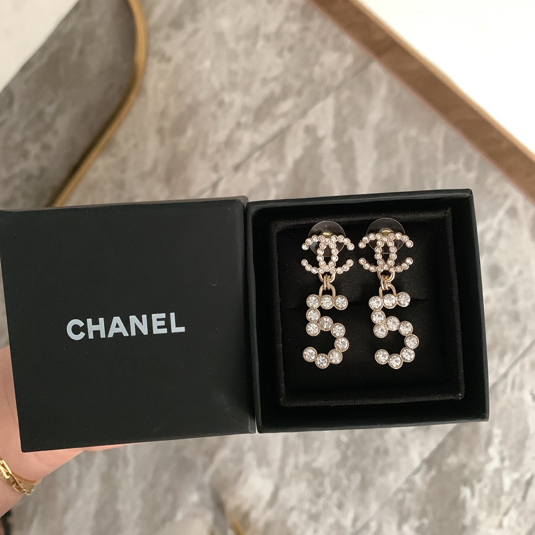 Chanel Earrings Inlaid