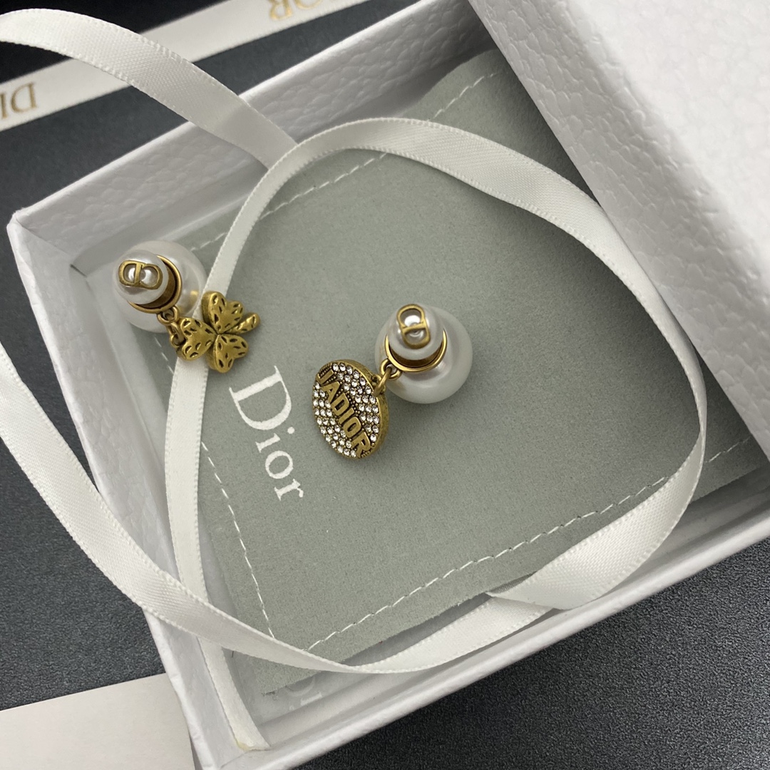 Dior Earrings Inlaid L