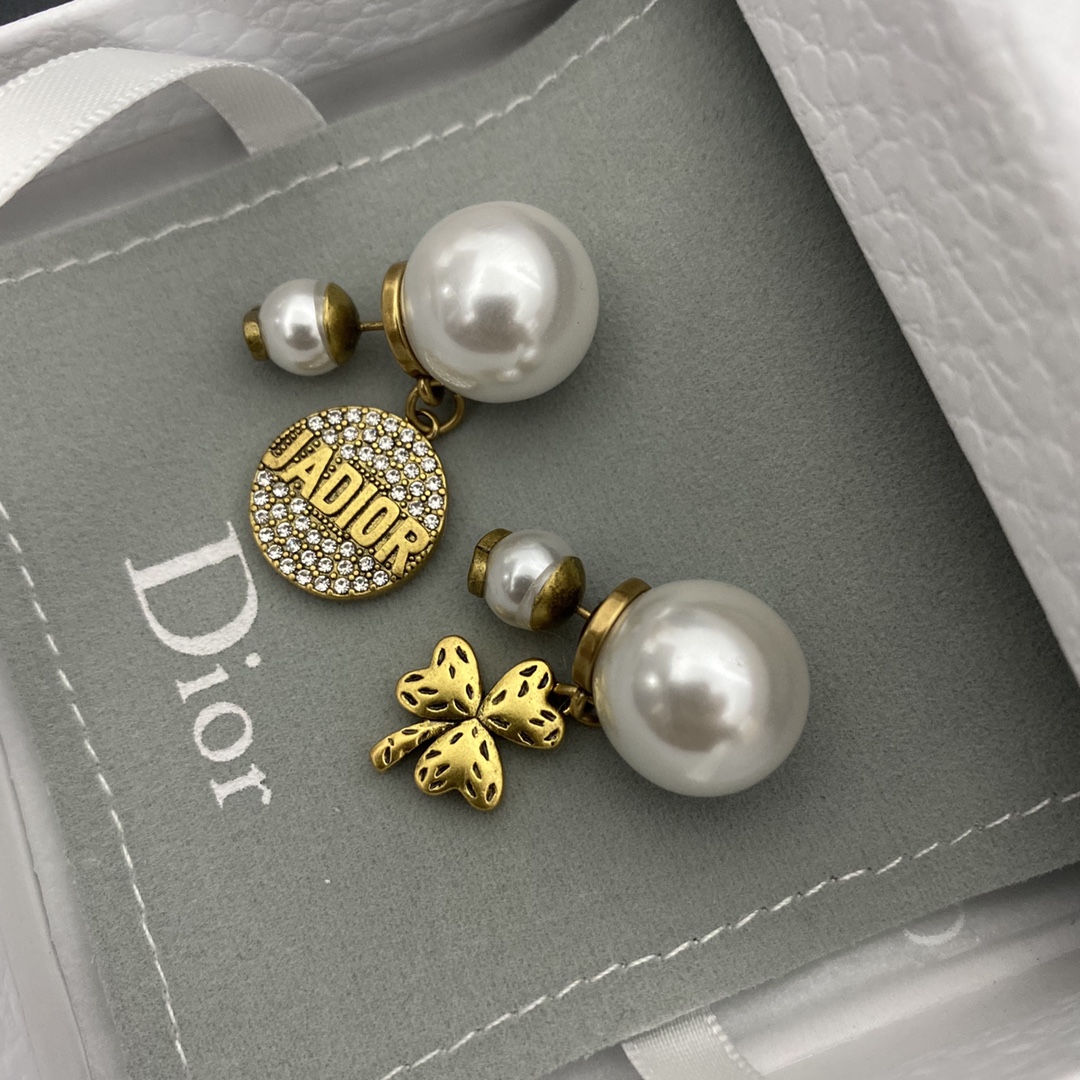 Dior Earrings Inlaid L