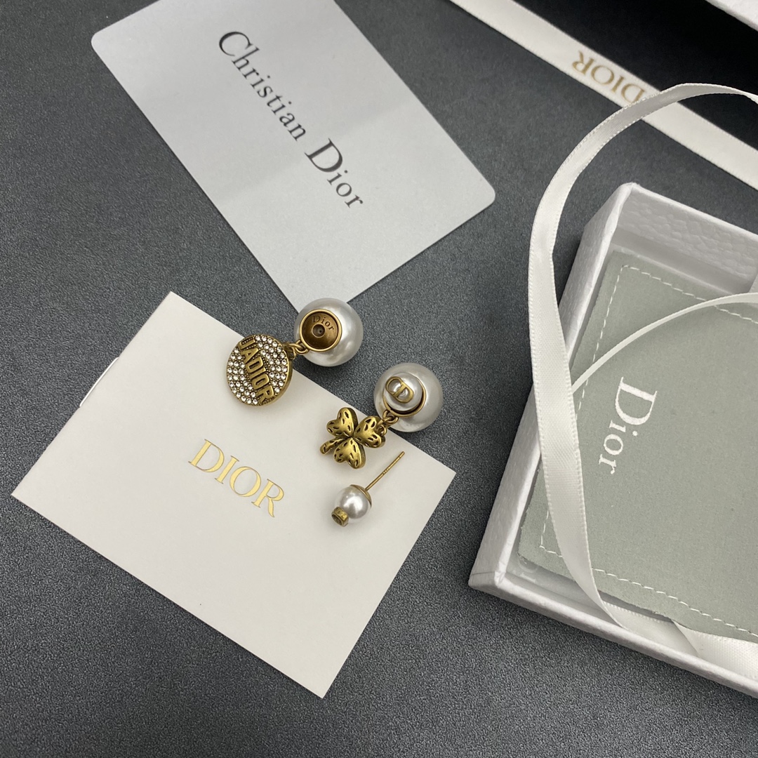 Dior Earrings Inlaid L