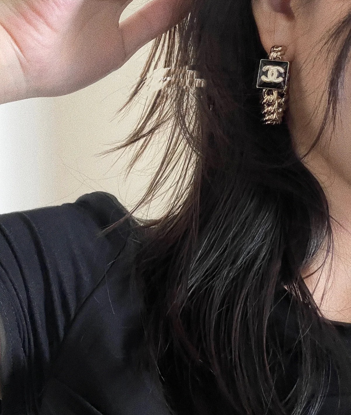 Chanel Earrings Inlaid L