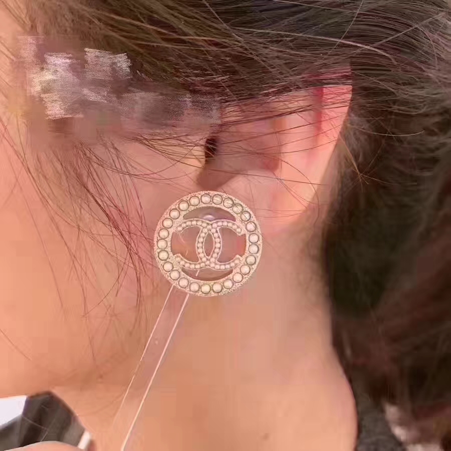Chanel Earrings Silver S-l