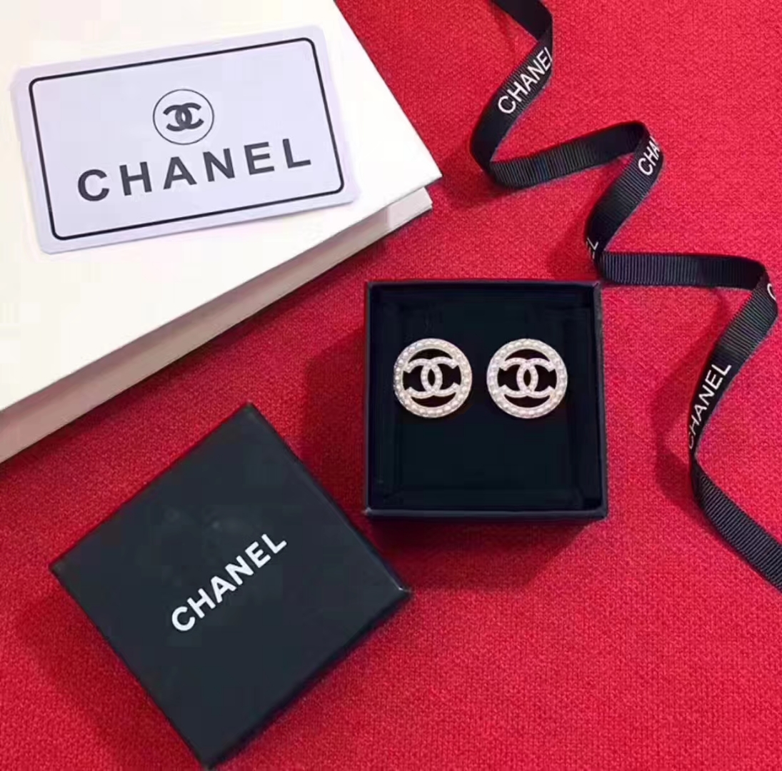 Chanel Earrings Silver S-l