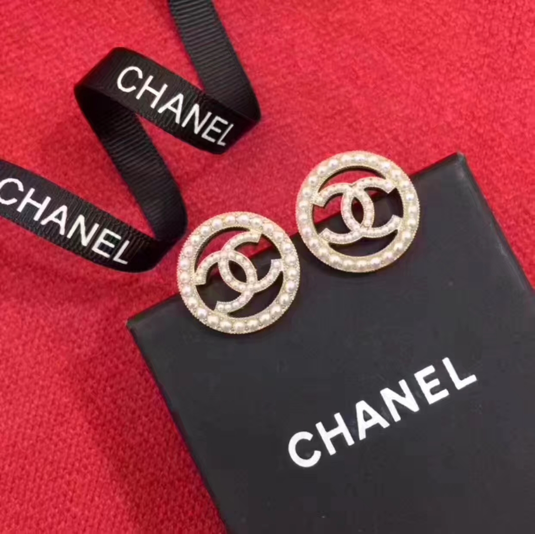 Chanel Earrings Silver S-l