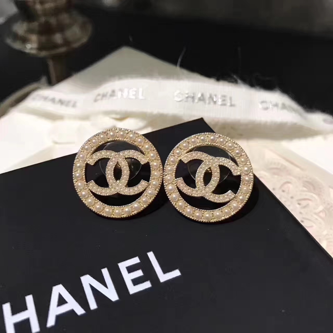 Chanel Earrings Silver S-l