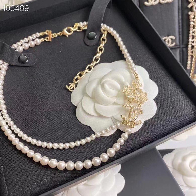 Chanel Necklace Pearl