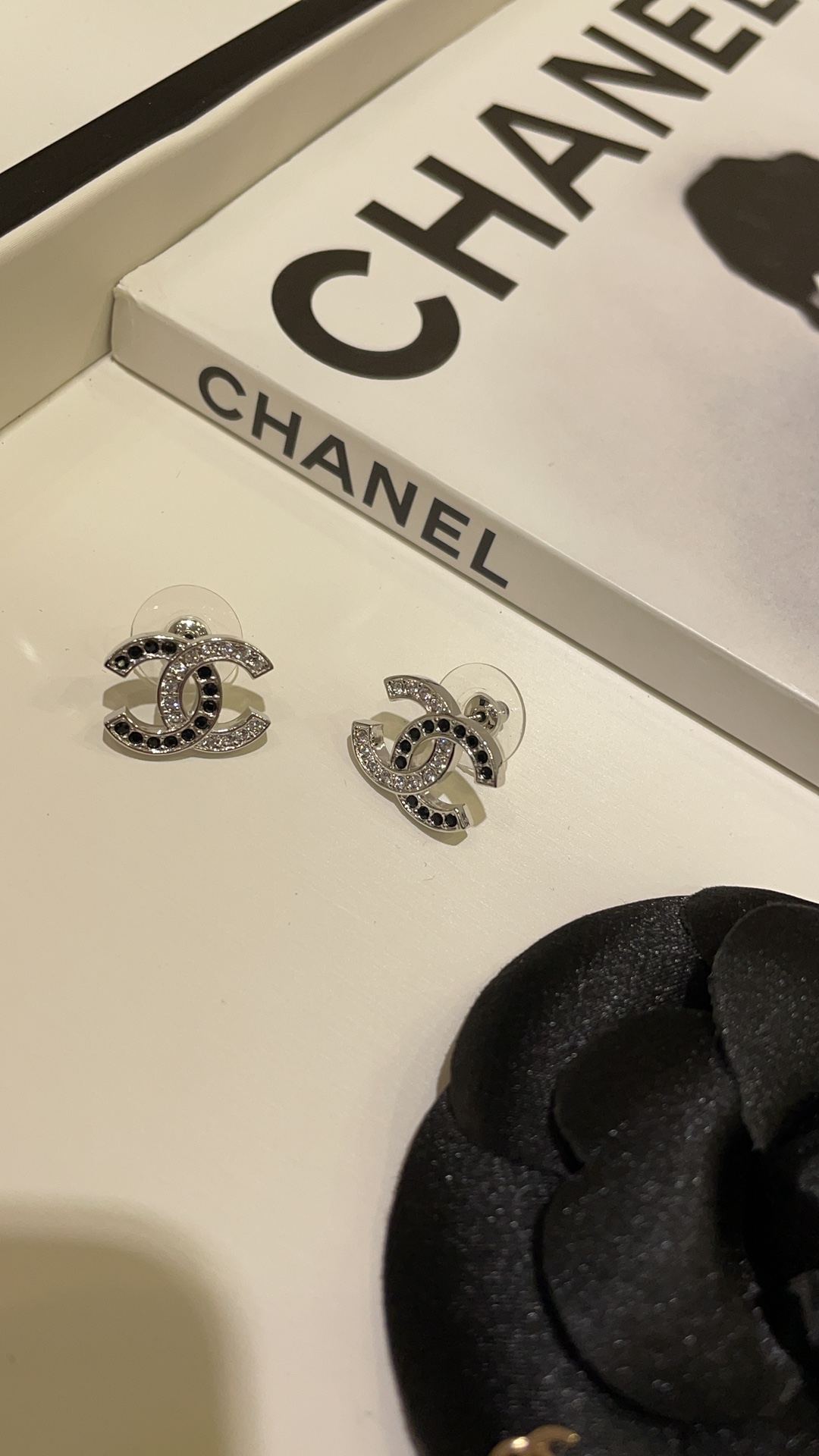 Chanel Earrings Silver Silver