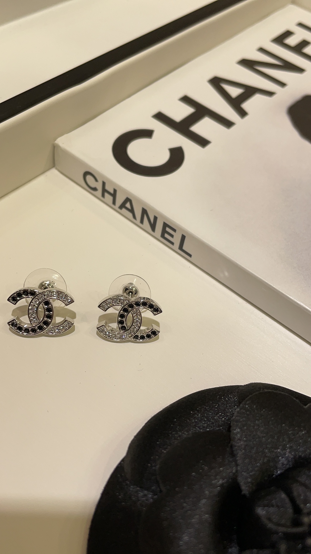 Chanel Earrings Silver Silver