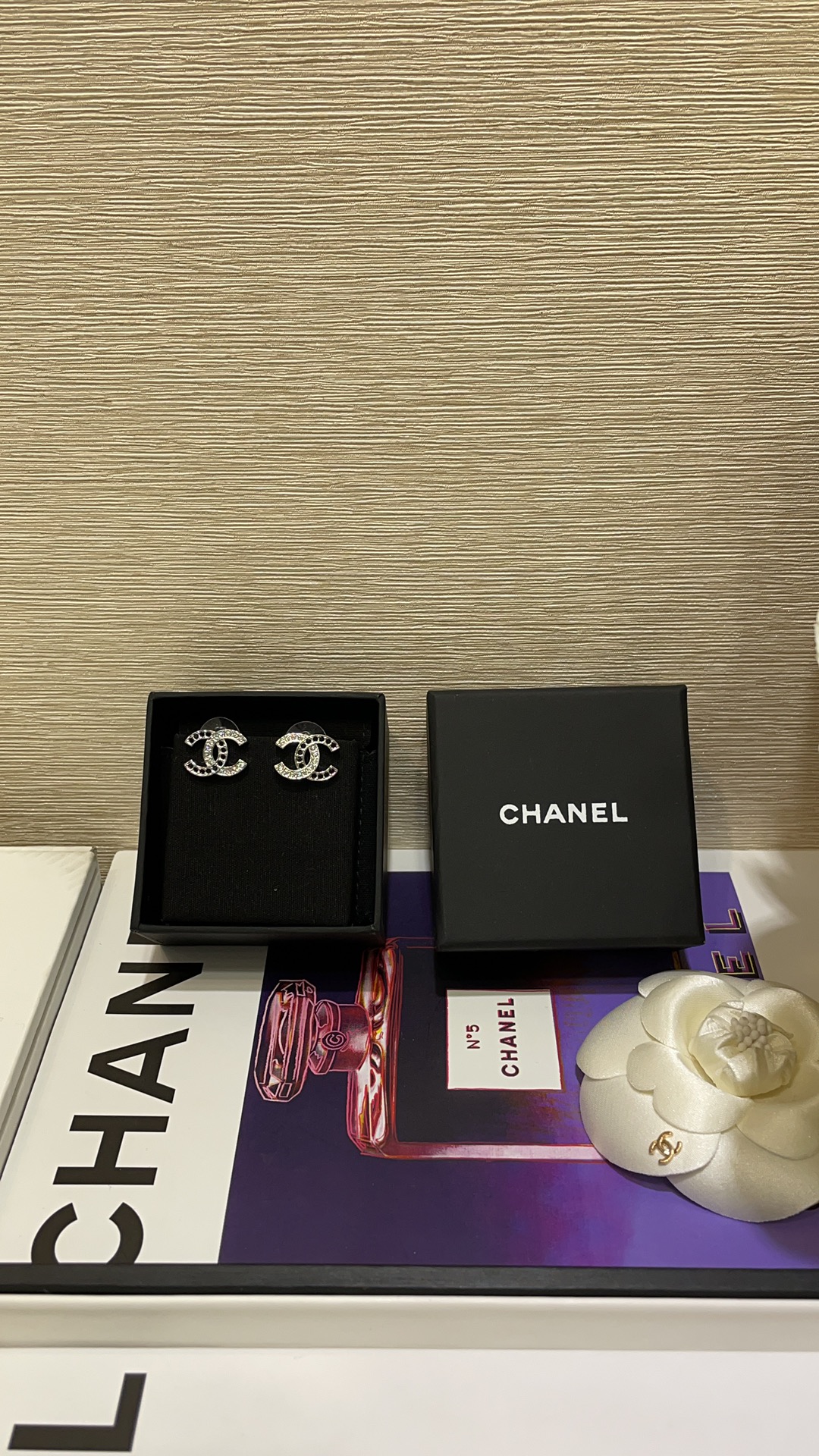 Chanel Earrings Silver Silver