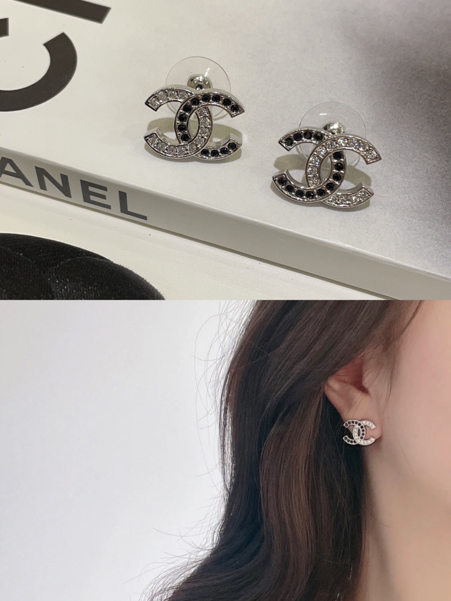 Chanel Earrings Silver Silver