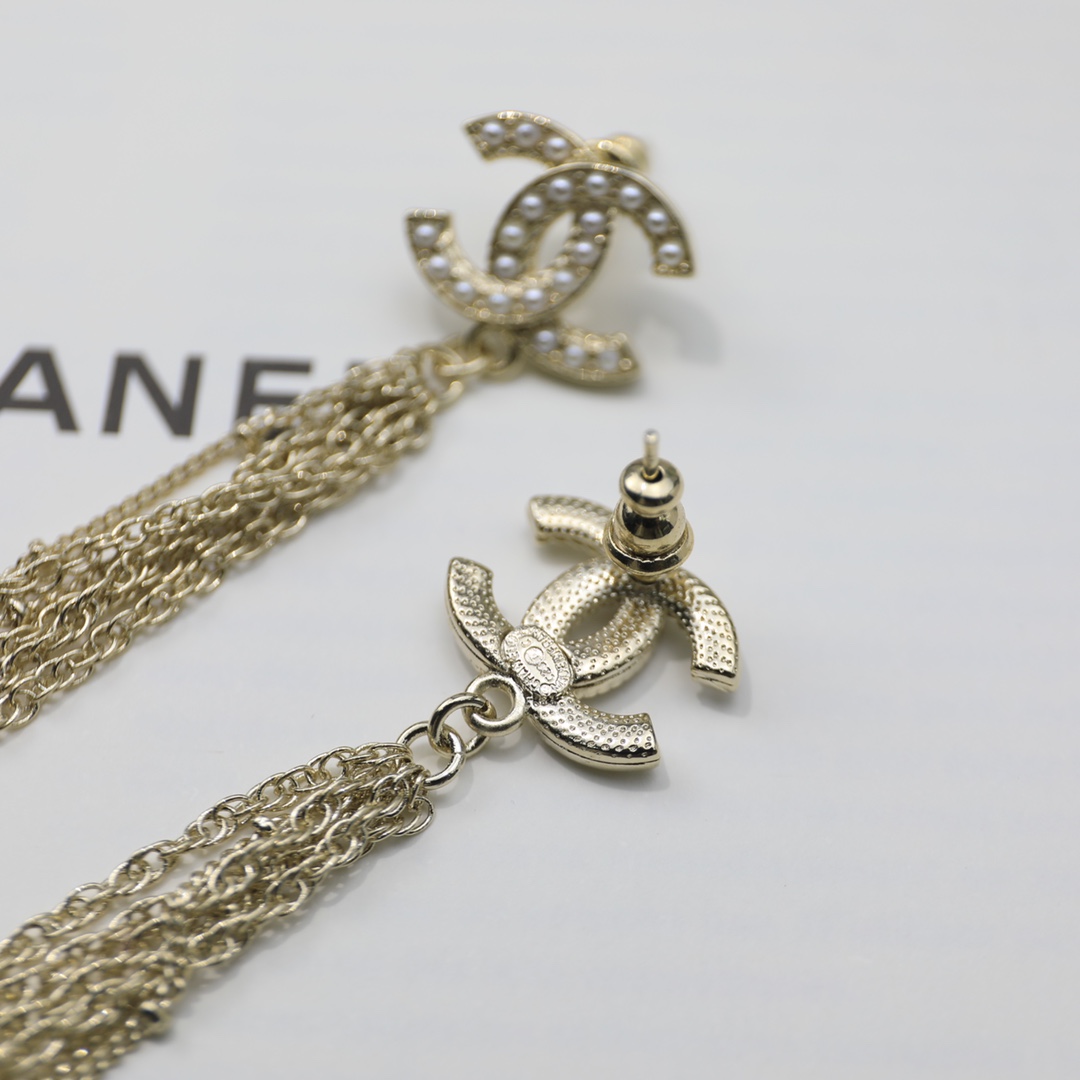 Chanel Earrings Silver S-l