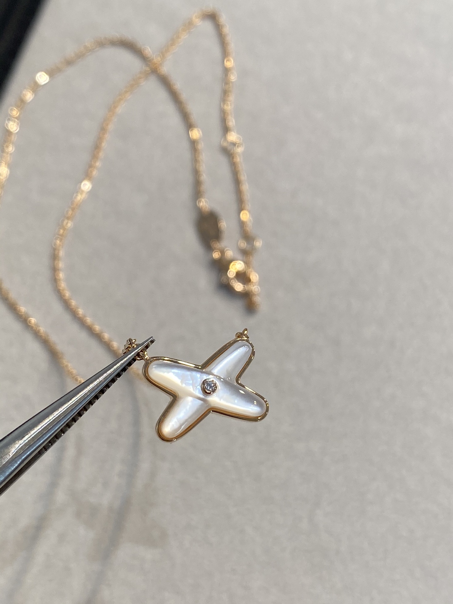 Chanel Necklace Rose Gold