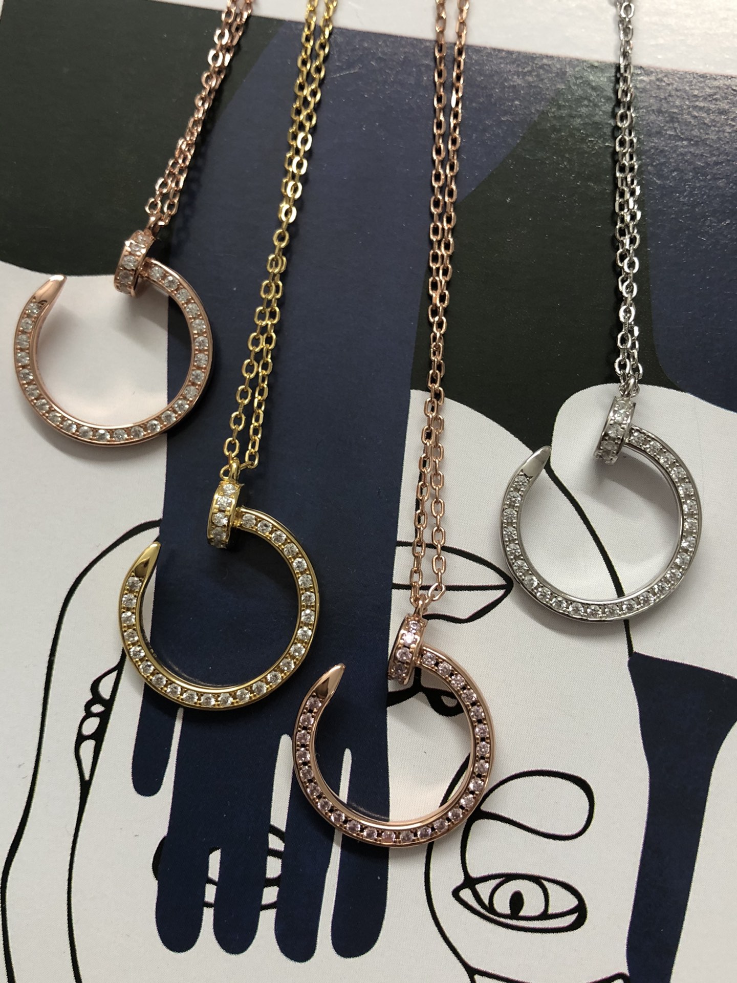 Cartier Necklace Gold Gold Inlaid