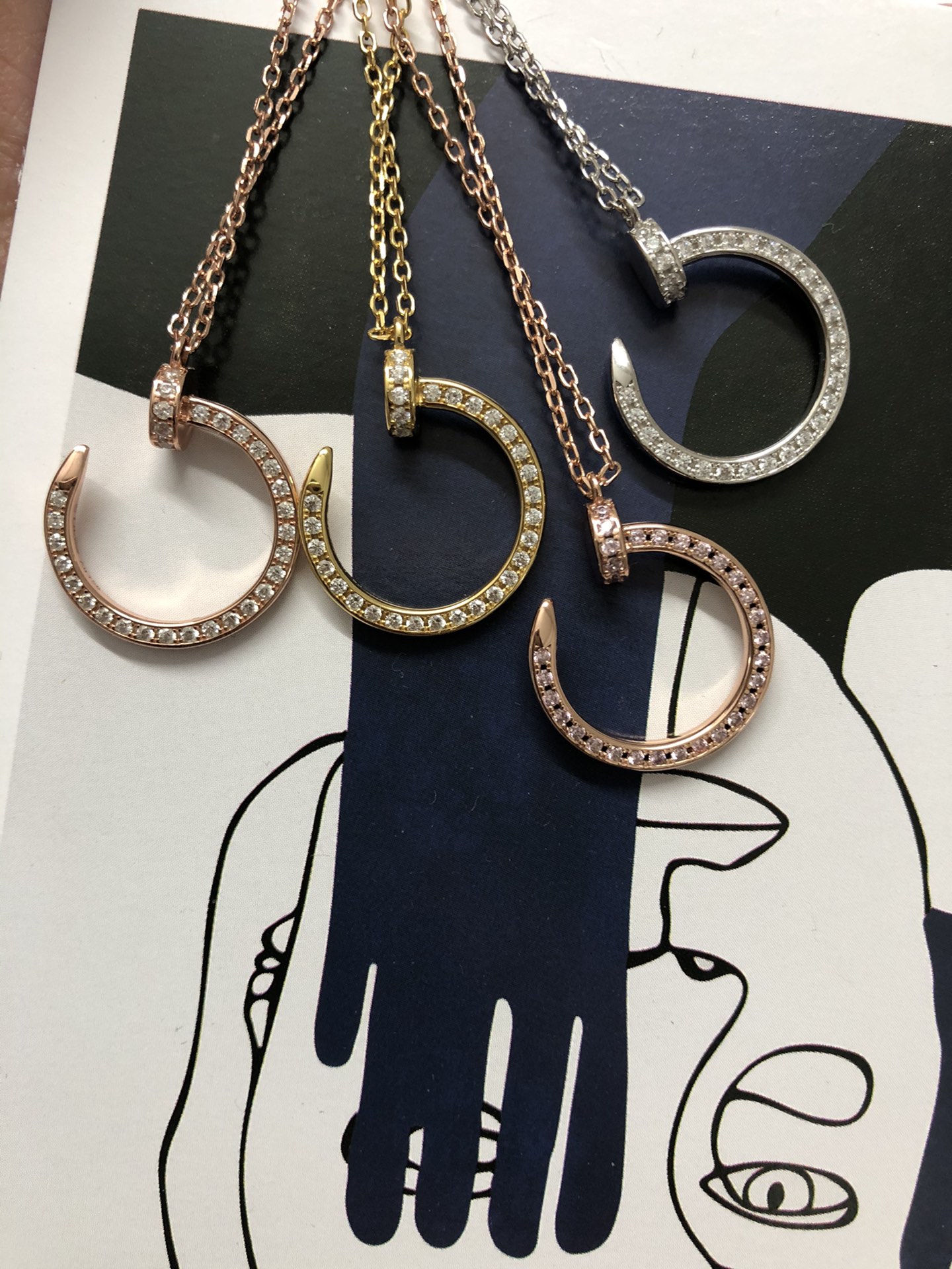 Cartier Necklace Gold Gold Inlaid