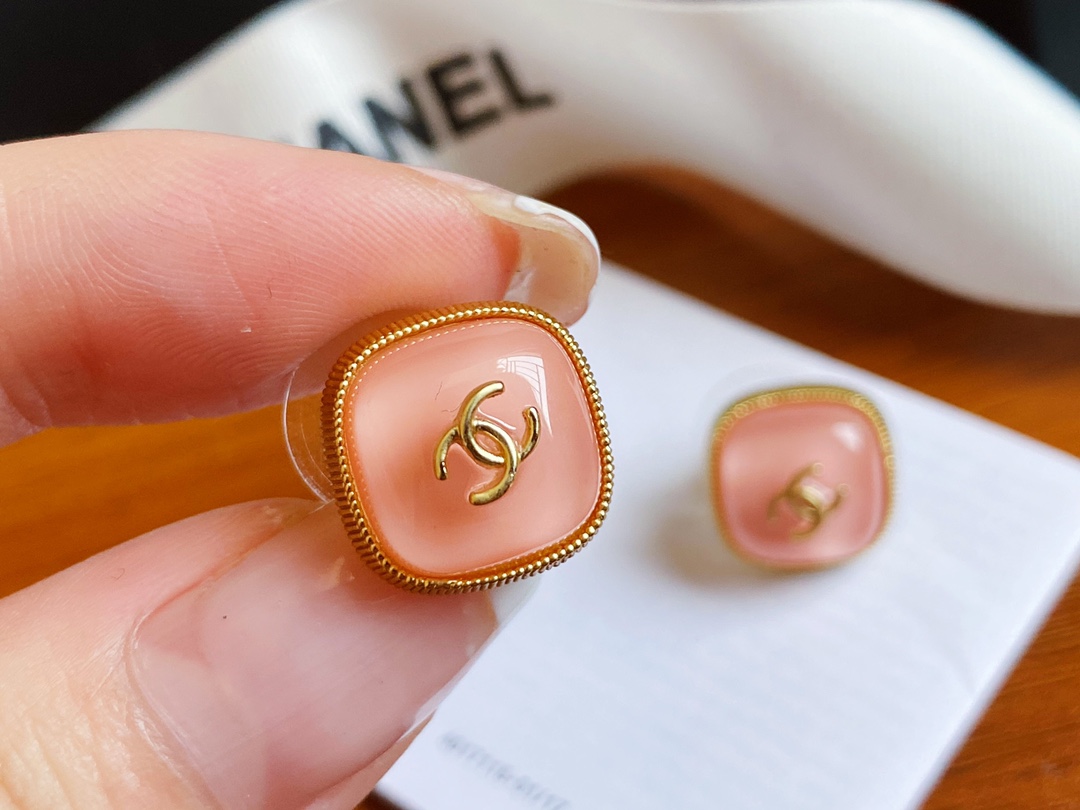 Chanel Earrings Pink