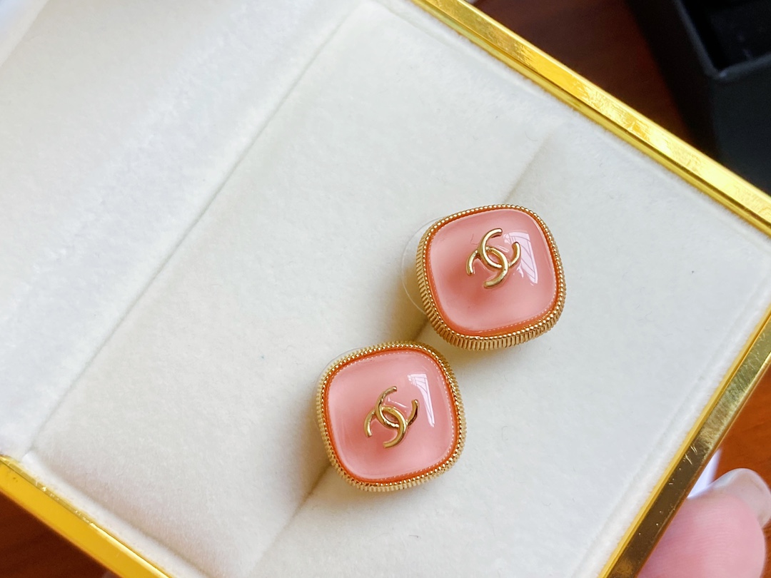 Chanel Earrings Pink