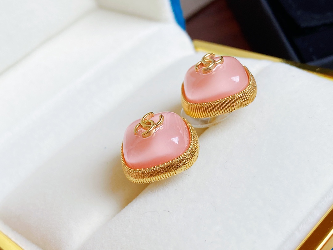 Chanel Earrings Pink