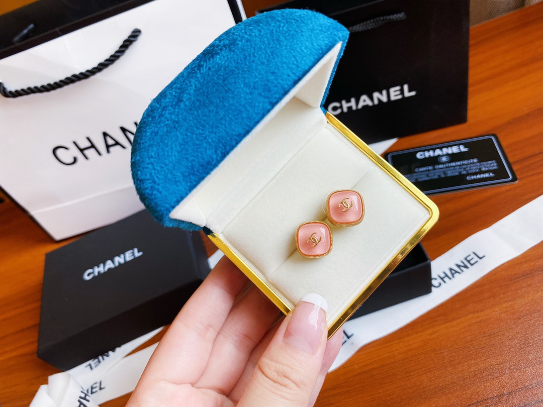 Chanel Earrings Pink