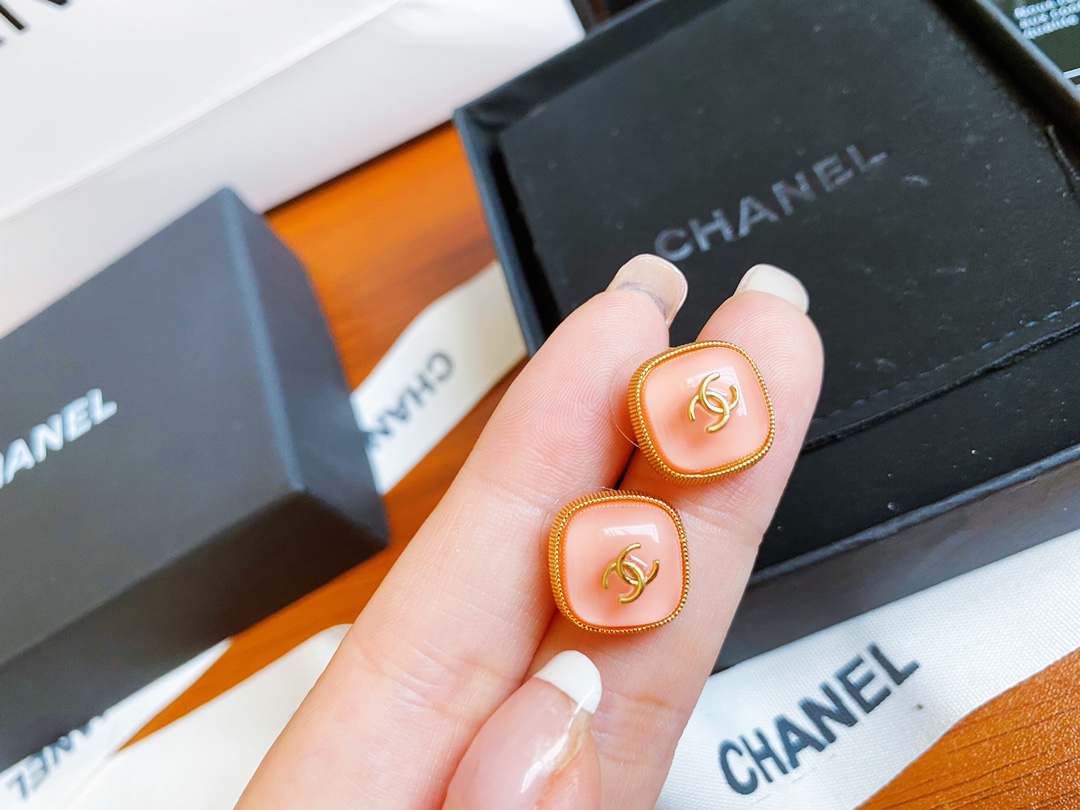 Chanel Earrings Pink