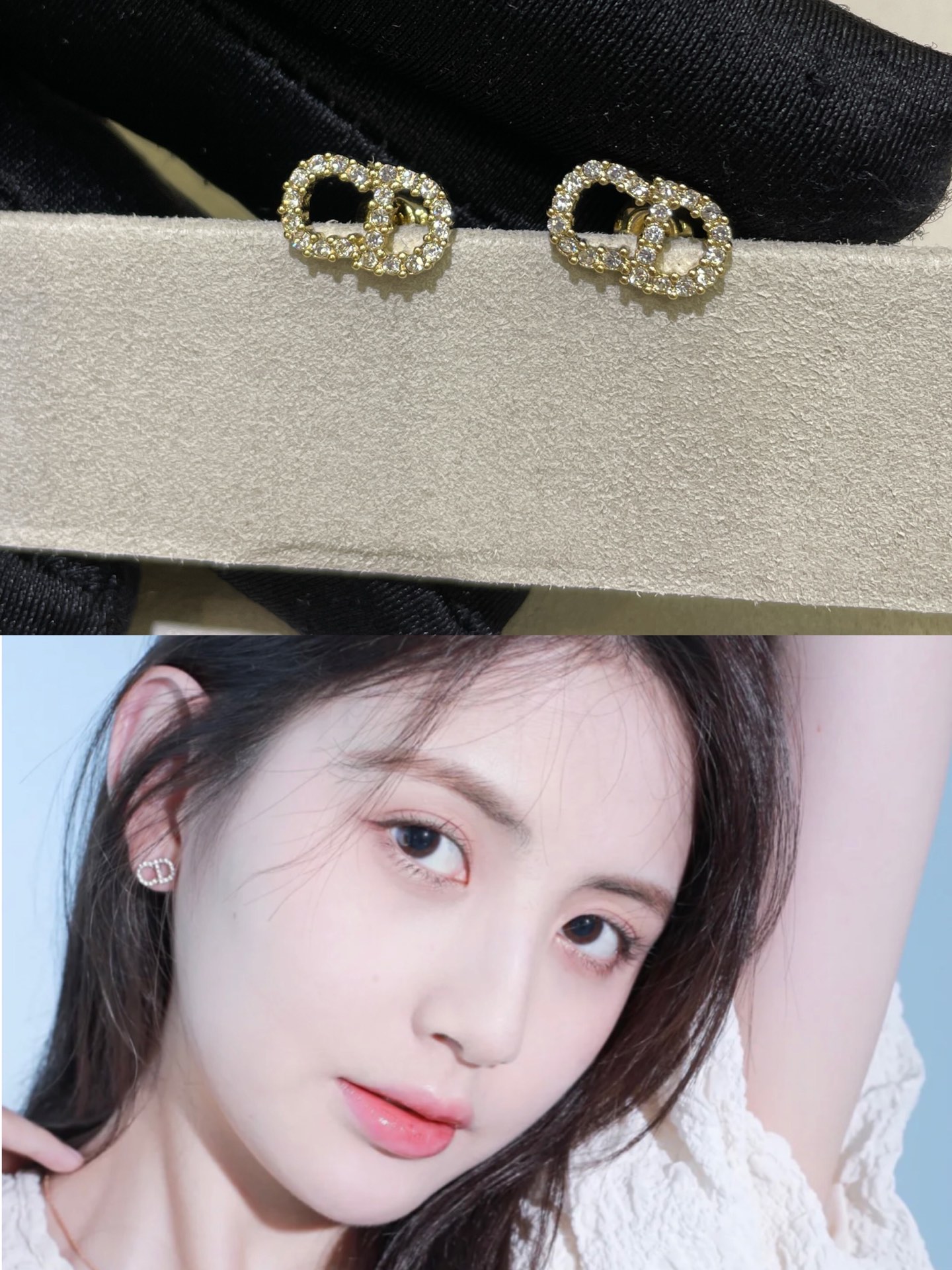 Van Cleef Arpels Earrings Gold Inlaid