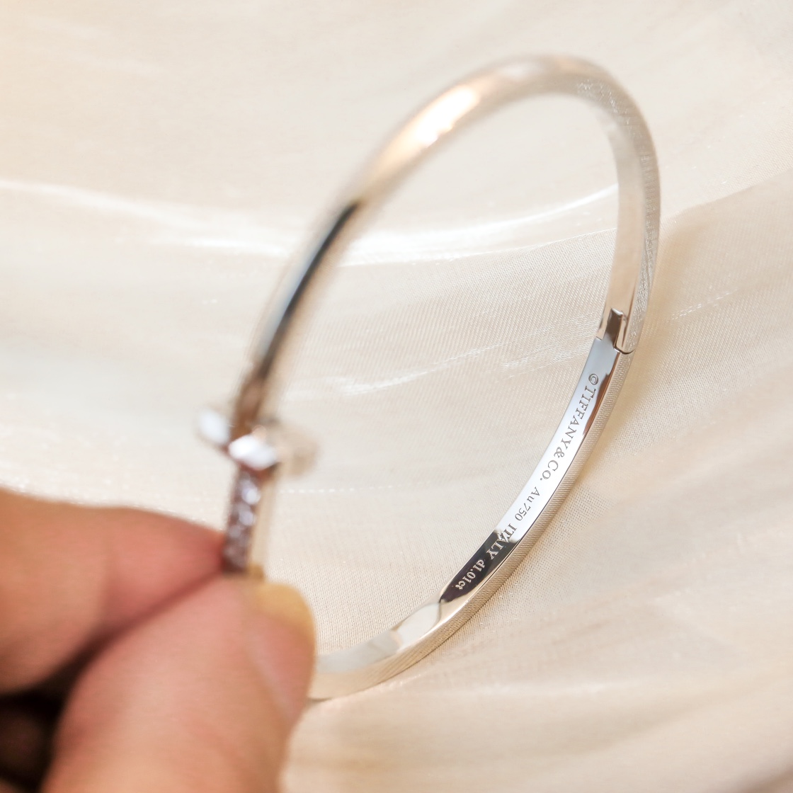 Tiffany Co Bangle Gold Gold 17-l