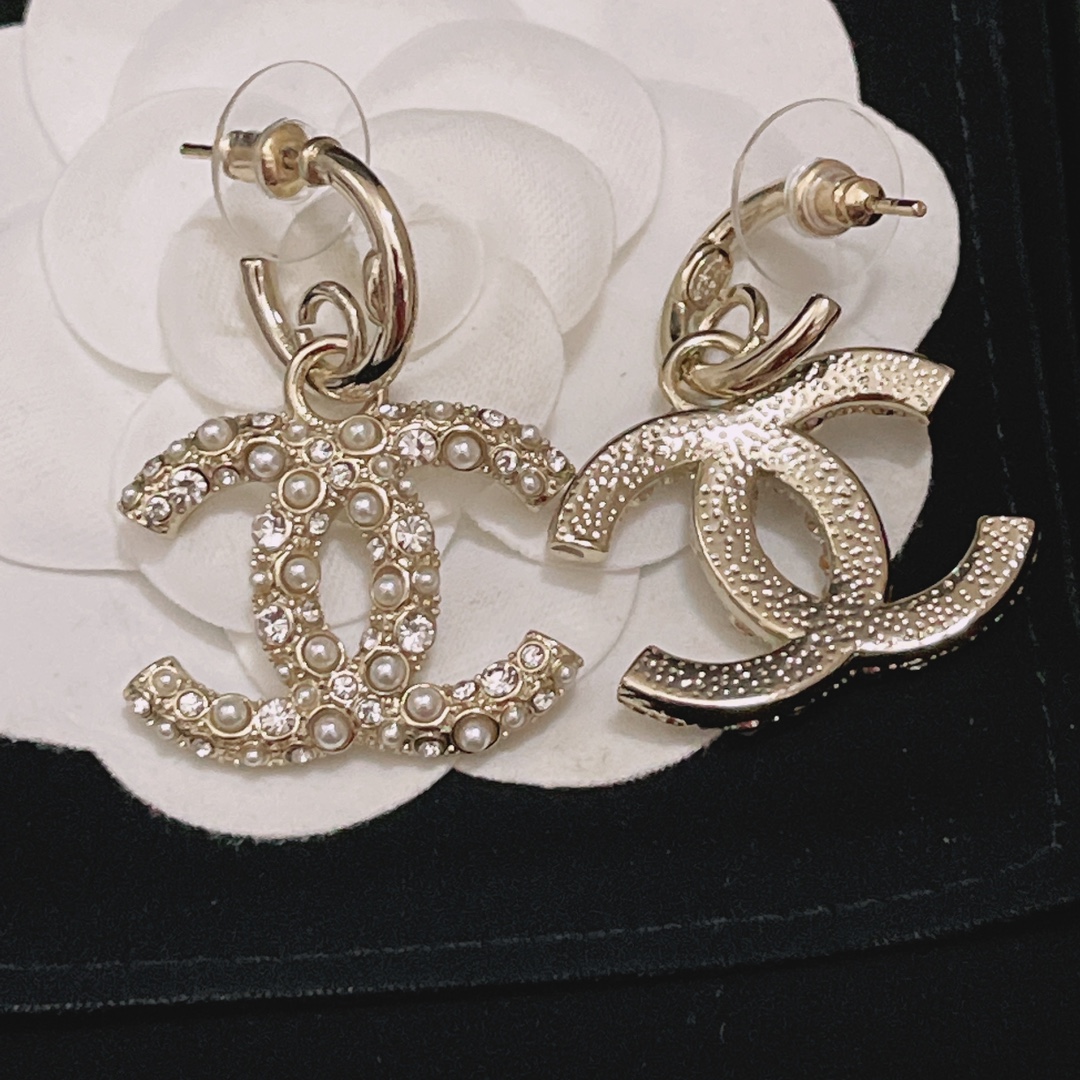 Chanel Earrings Silver L