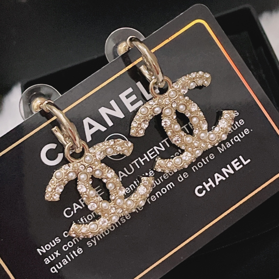 Chanel Earrings Silver L