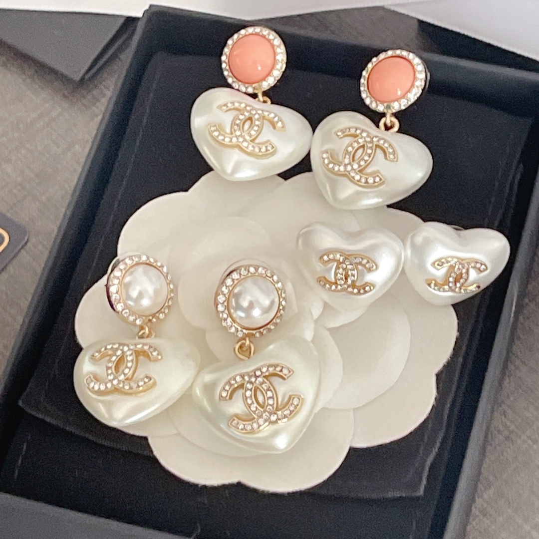 Chanel Earrings Silver L