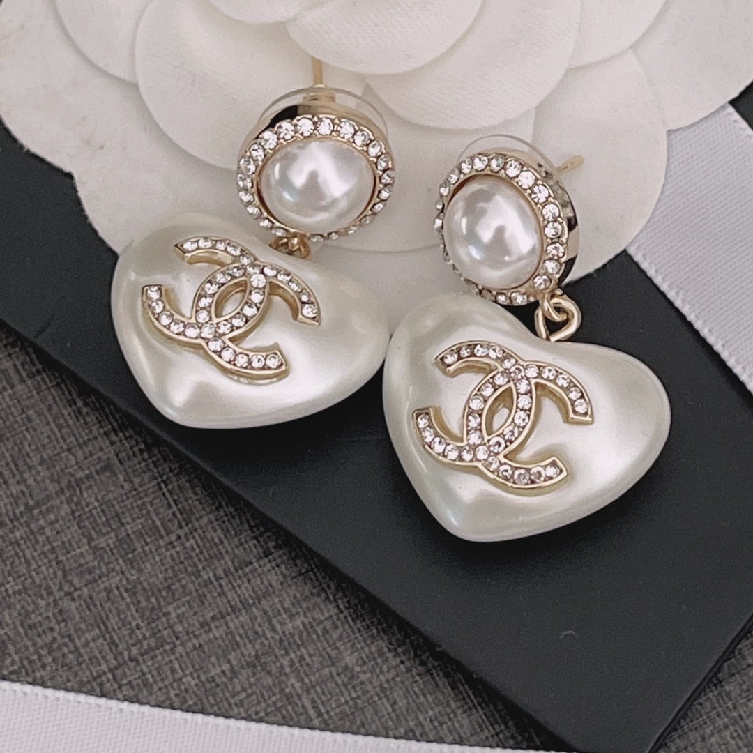 Chanel Earrings Silver L