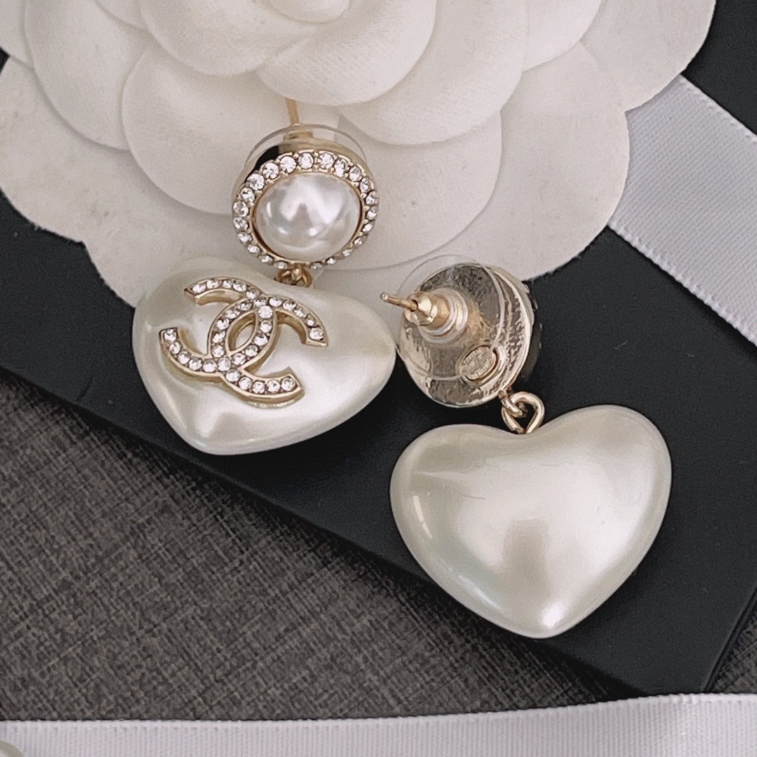 Chanel Earrings Silver L