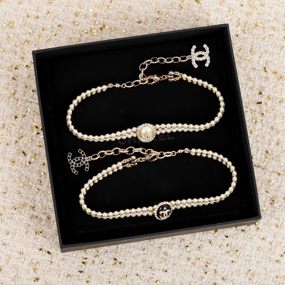 Chanel Basic Jewelry Pearl L