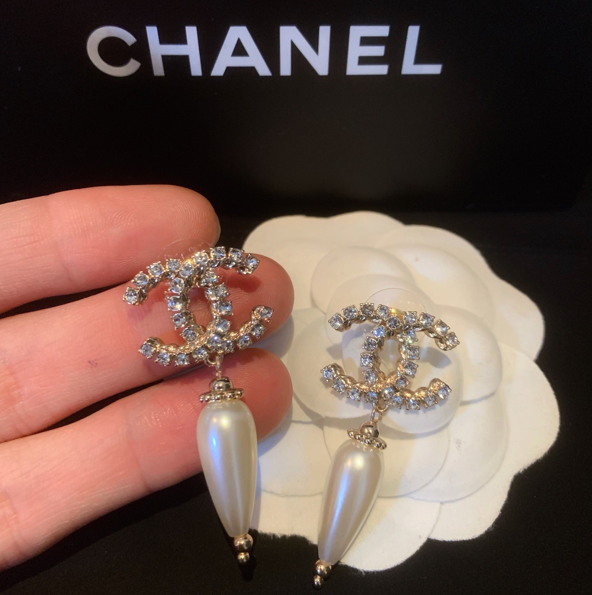 Chanel Earrings Silver