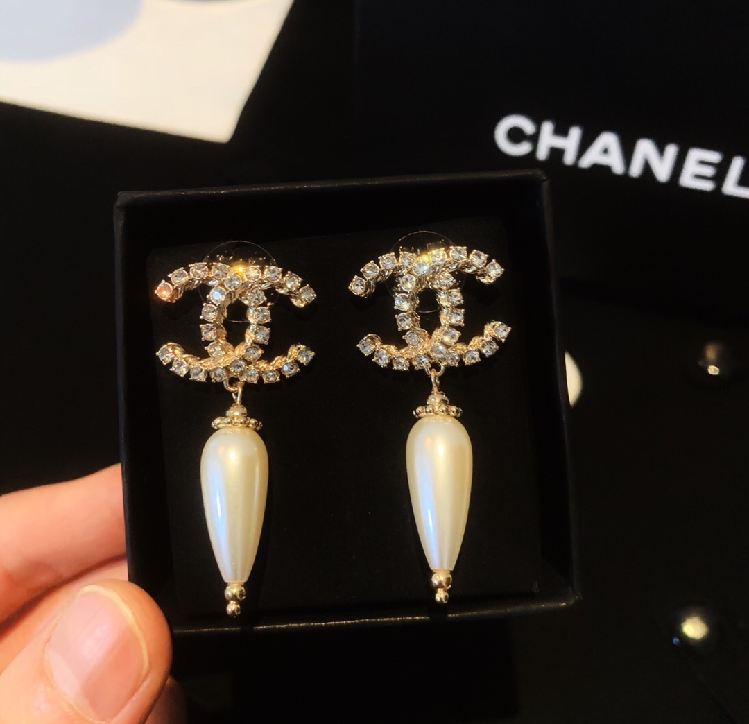 Chanel Earrings Silver