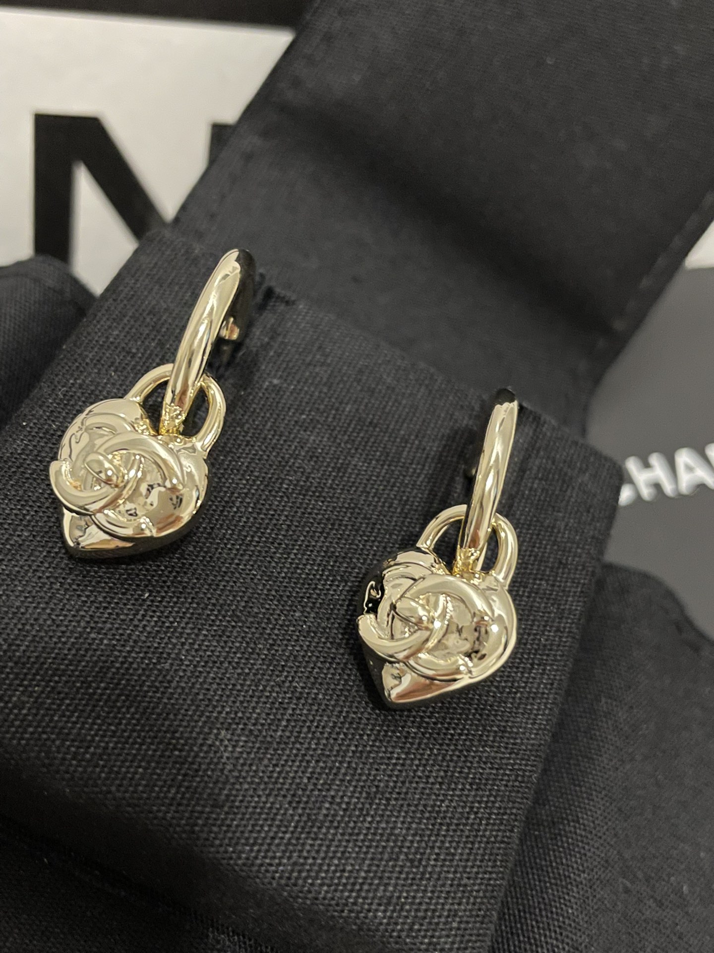 Chanel Earrings Silver Silver