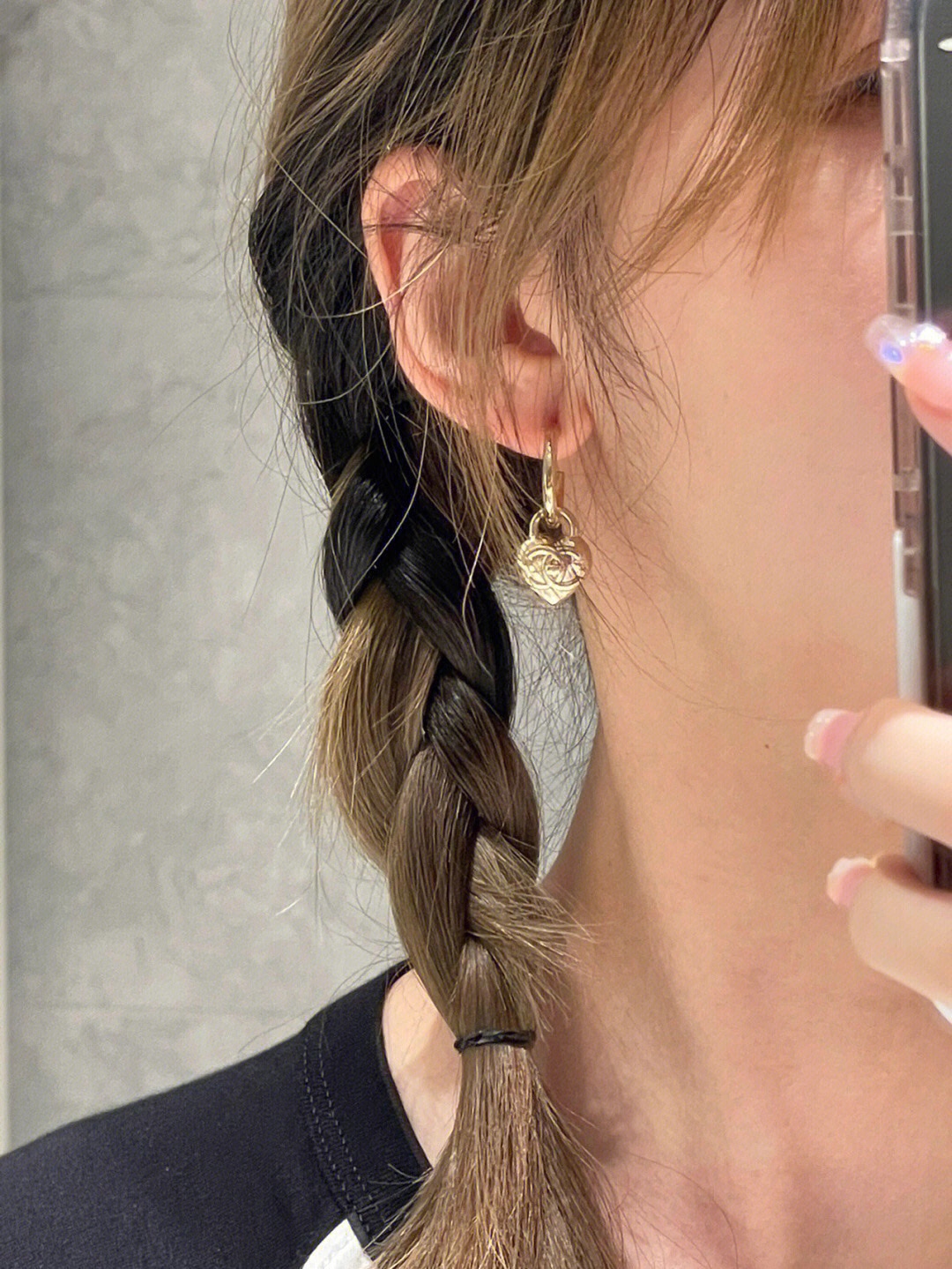 Chanel Earrings Silver Silver