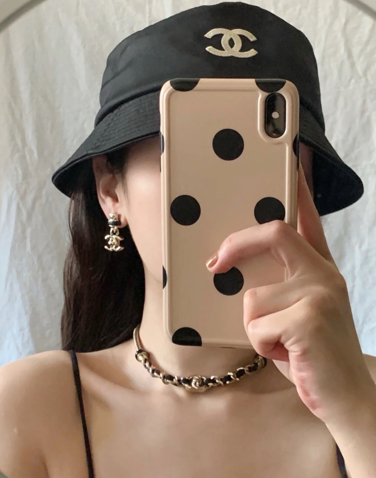 Chanel Earrings Black
