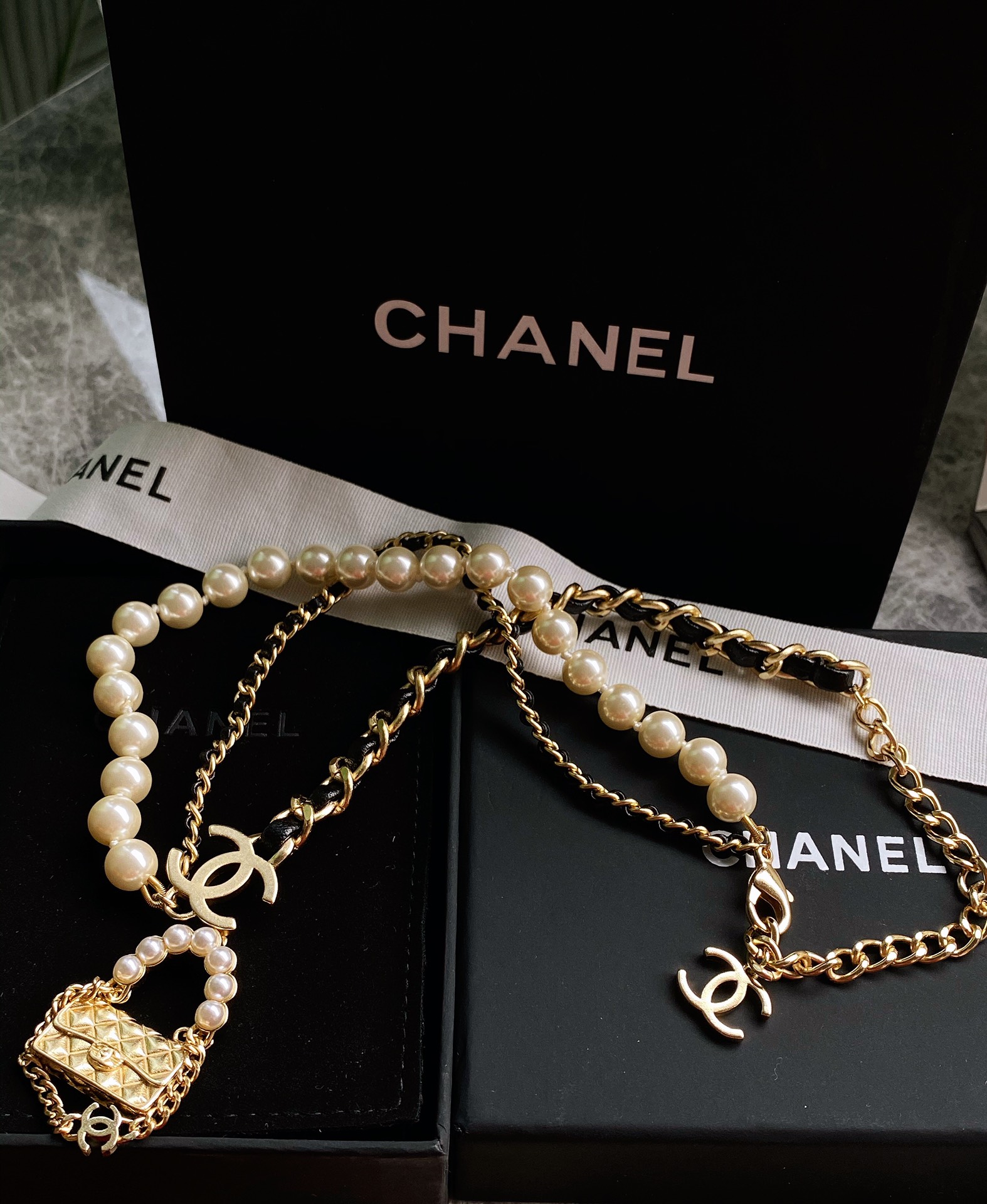 Chanel Necklace Pearl