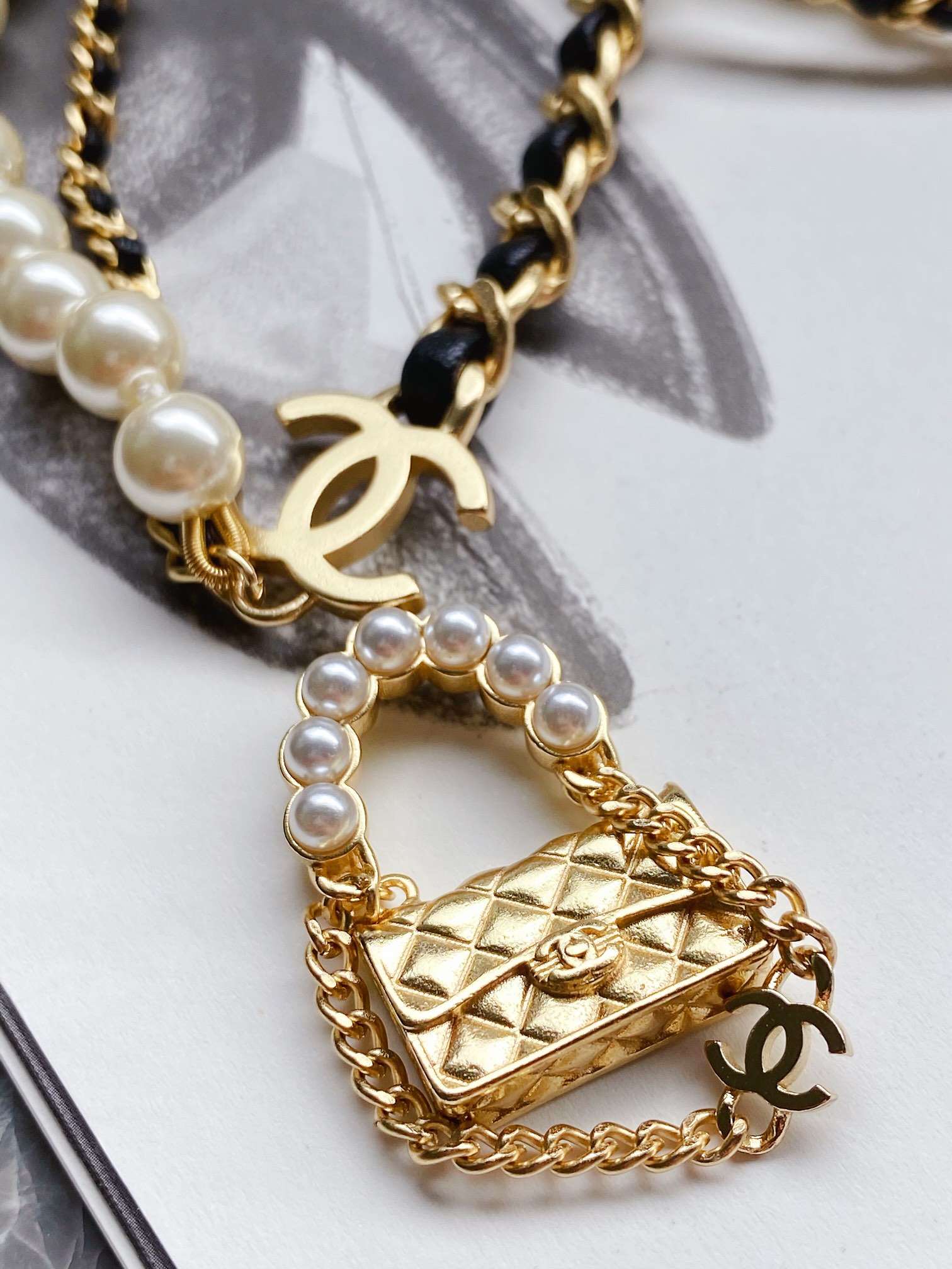 Chanel Necklace Pearl