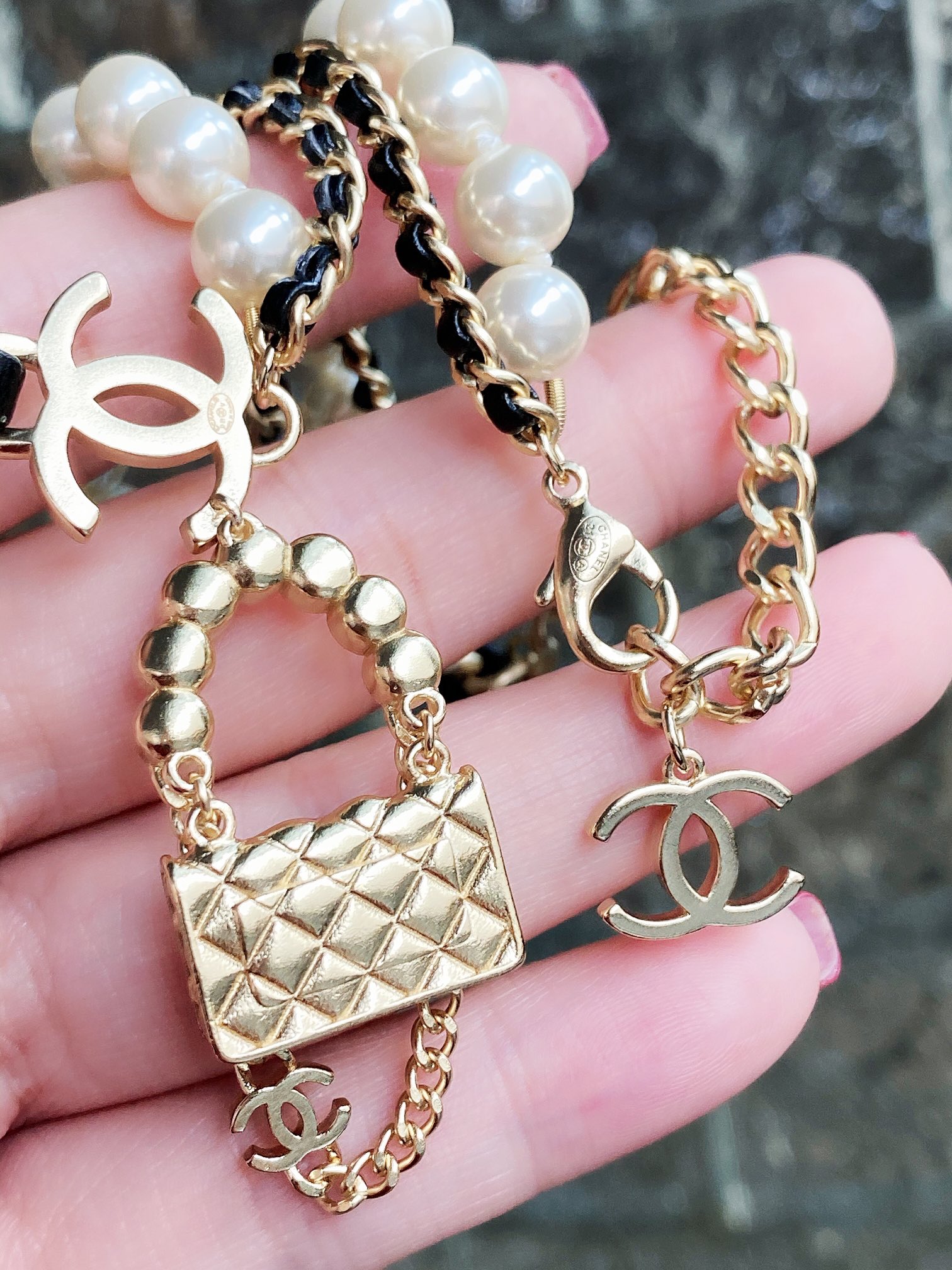 Chanel Necklace Pearl