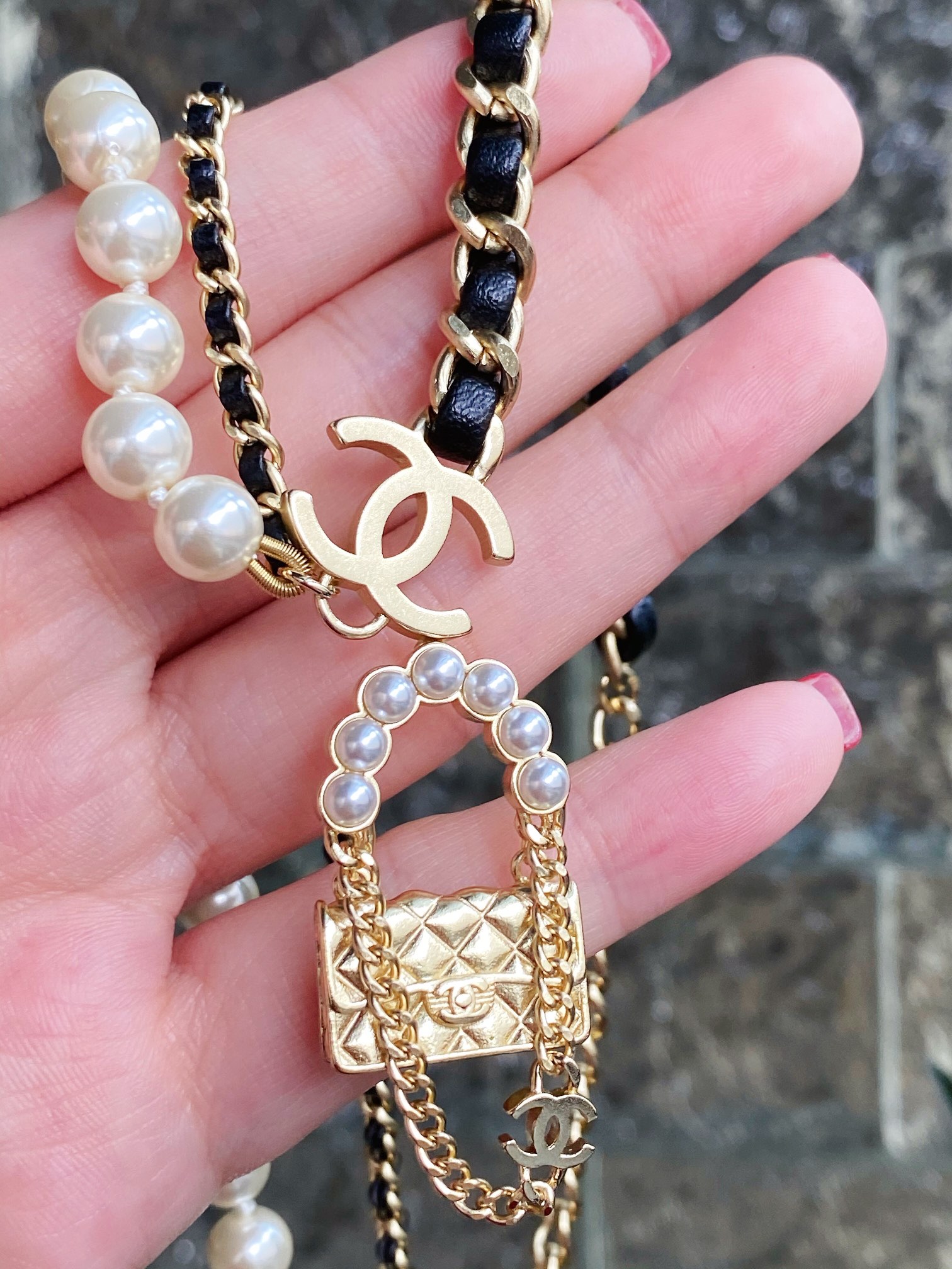 Chanel Necklace Pearl