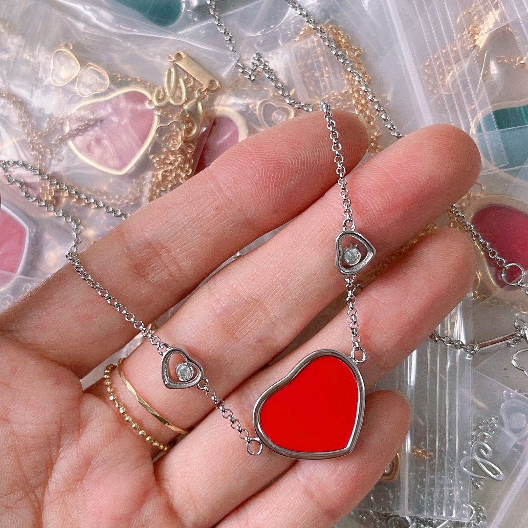 Chanel Necklace Diamond Rose Gold L