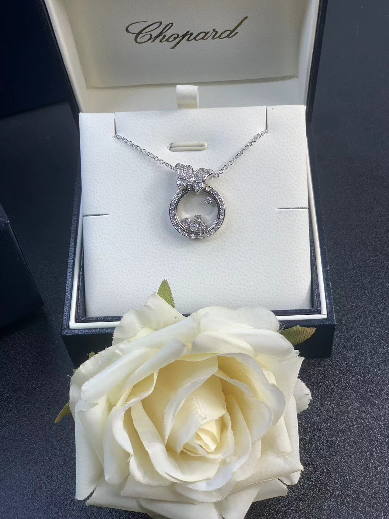 Chanel Necklace Diamond Rose Gold L