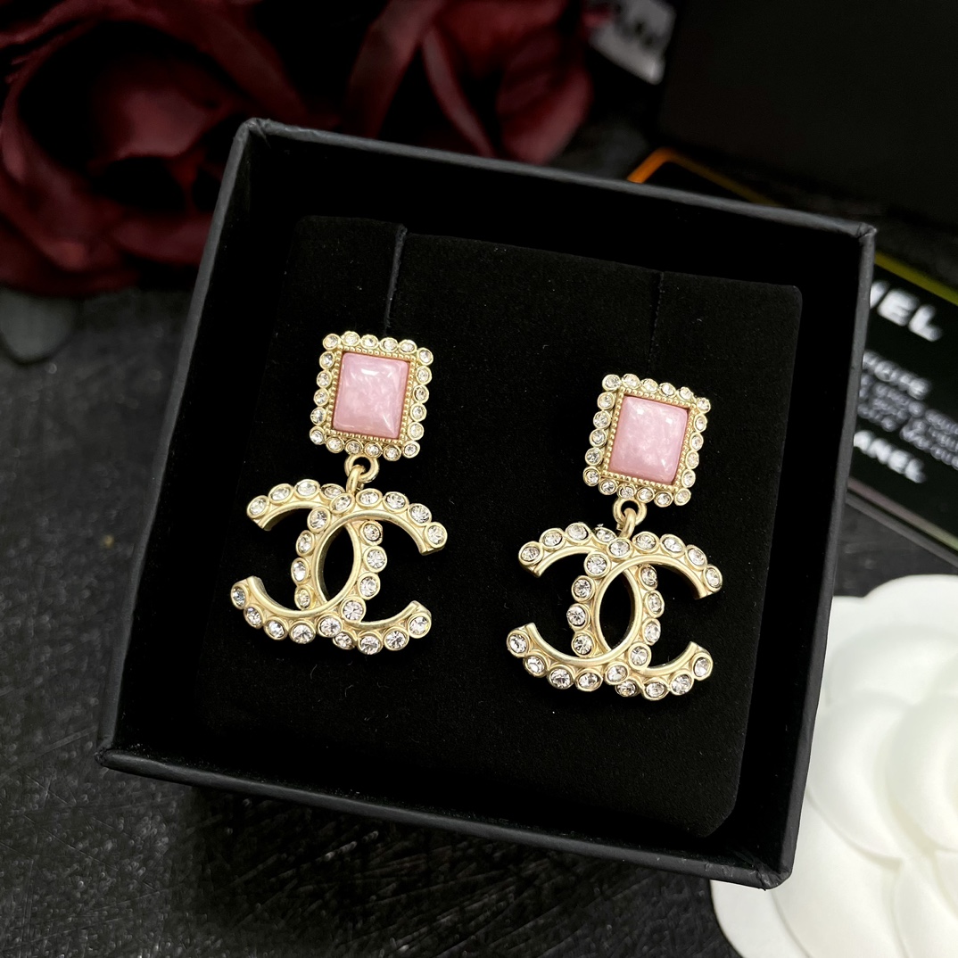 Chanel Earrings Pink