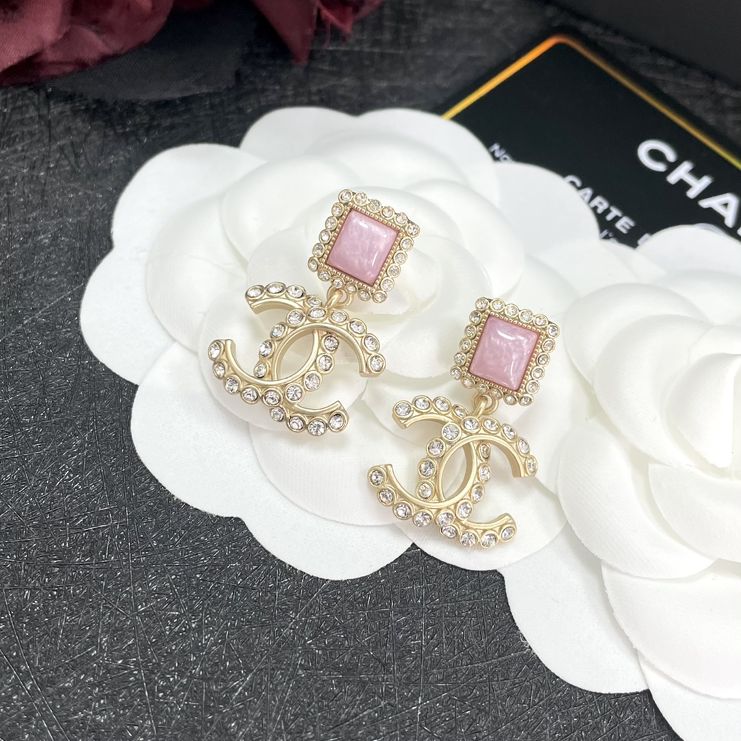 Chanel Earrings Pink