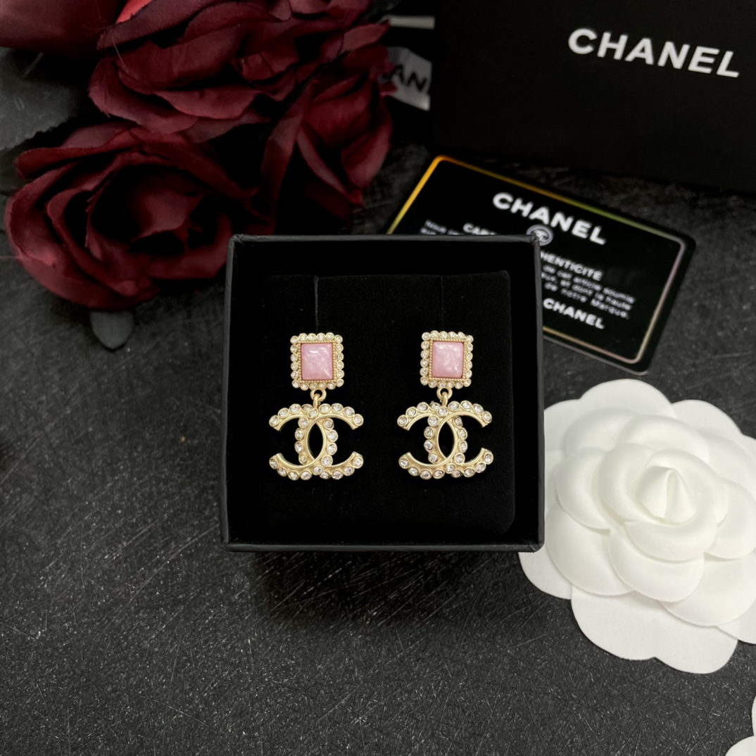 Chanel Earrings Pink