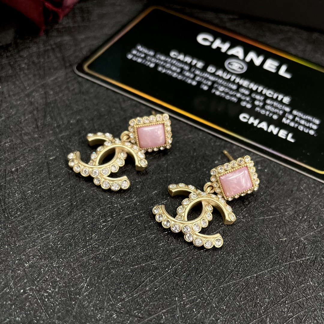 Chanel Earrings Pink