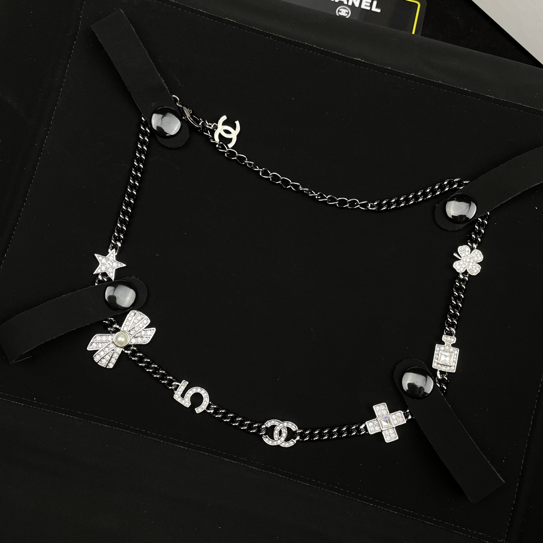 Chanel Necklace Black