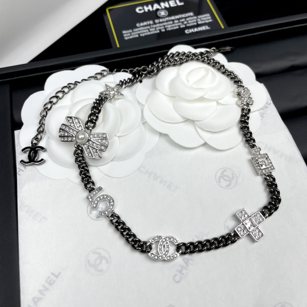 Chanel Necklace Black