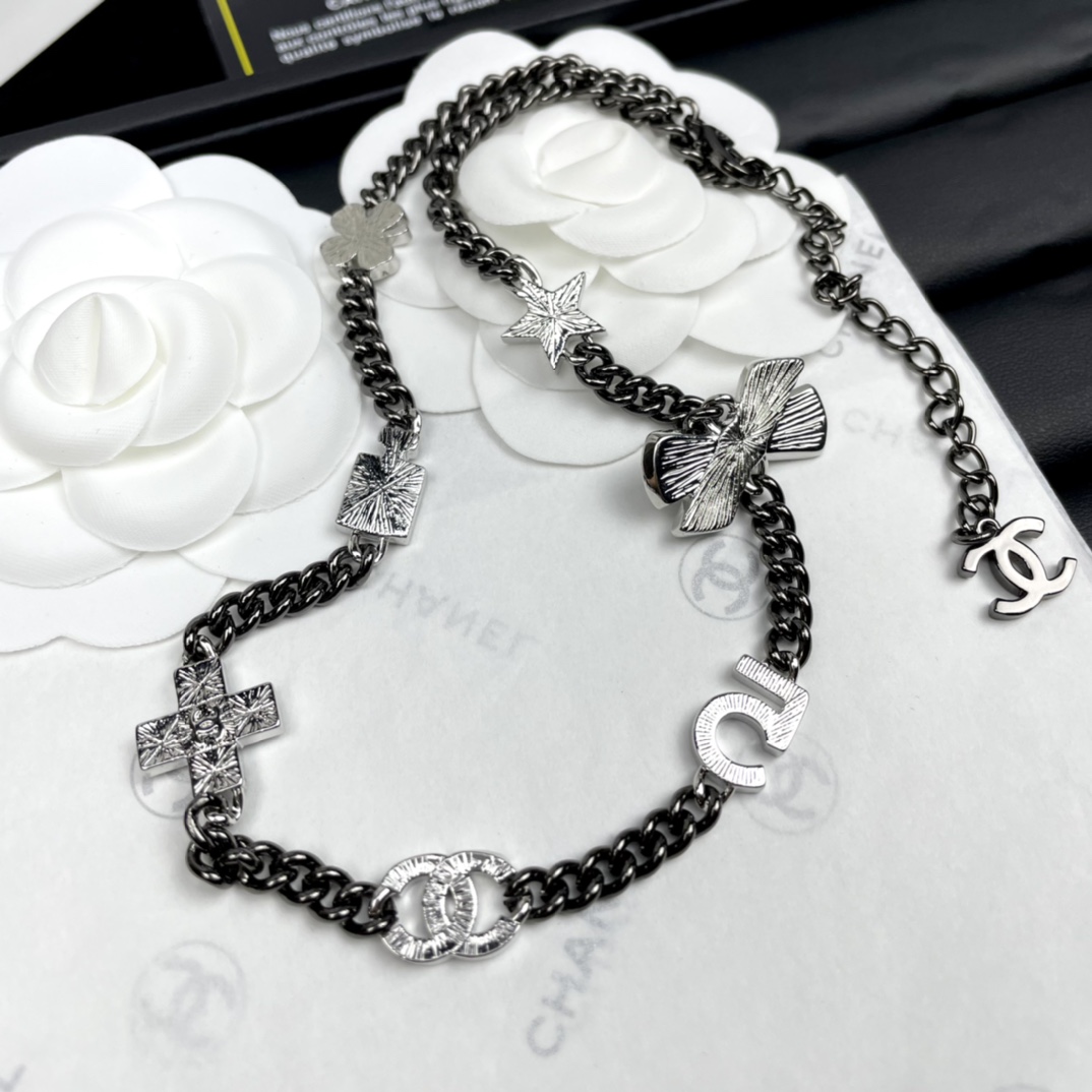 Chanel Necklace Black
