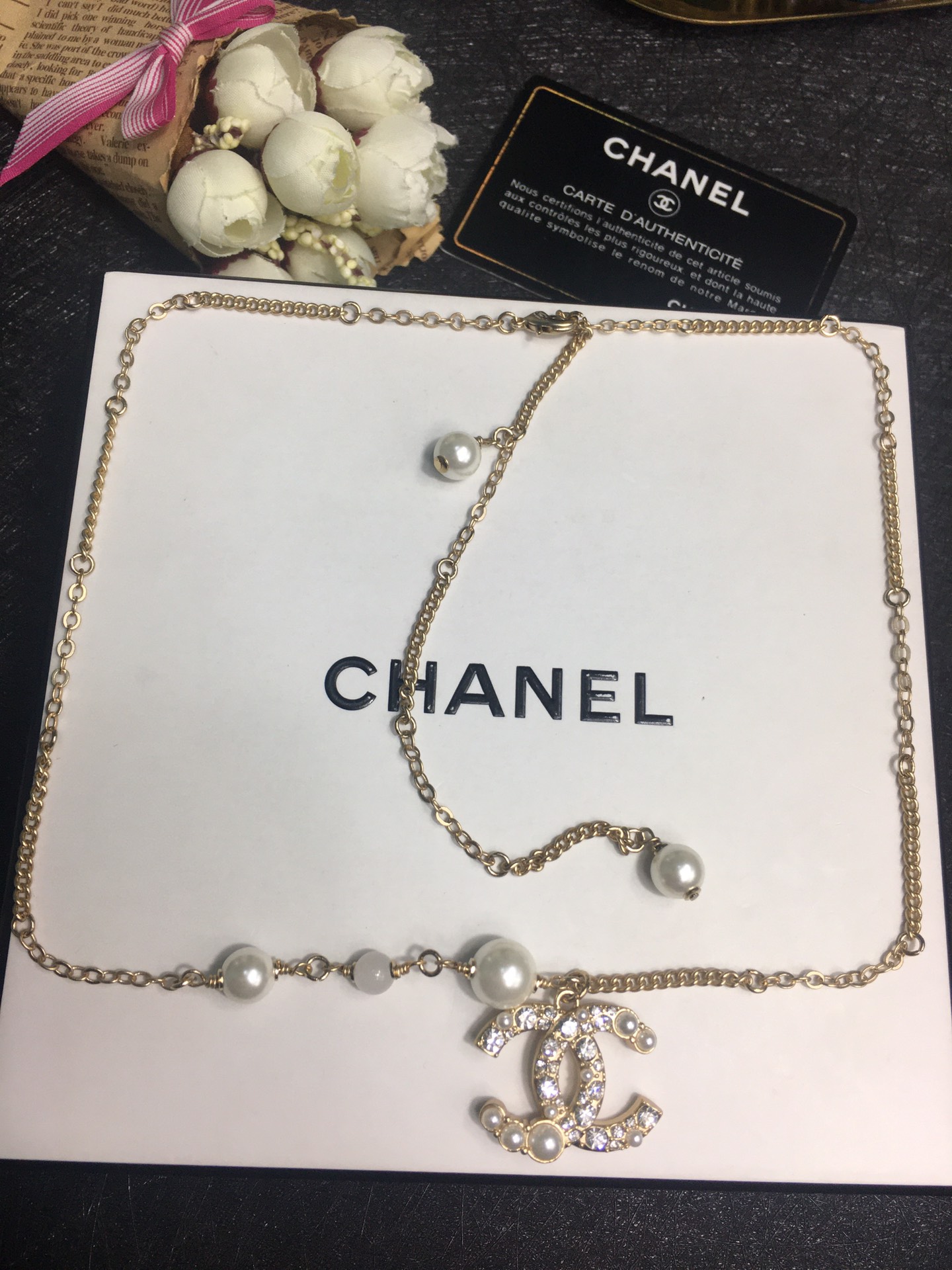 Chanel Necklace Pearl